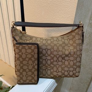 Authentic Coach handbag and matching wallet